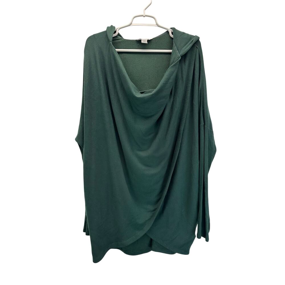 Athleta Purana Wrap Sweatshirt Green Large